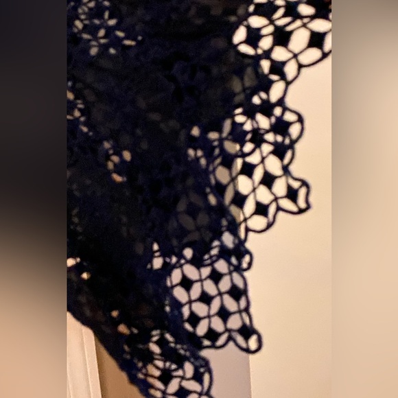 SOLD Johnny Was Black Embroidered Eyelet Lace S (fit M) Long Bell Sleeve Tunic - Picture 8 of 16